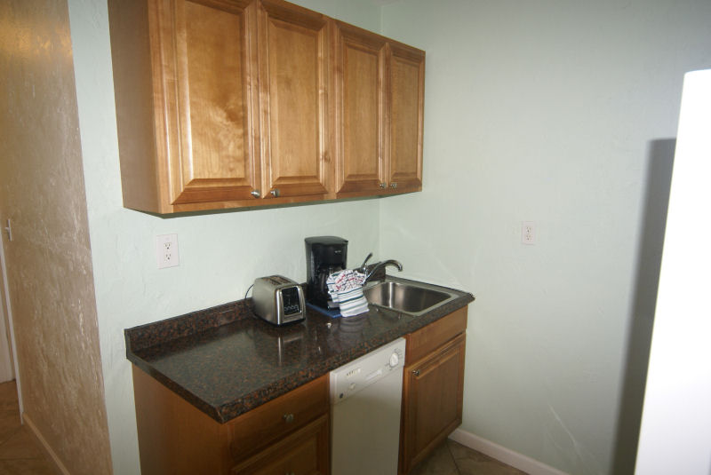 Room 102 kitchen, view 2