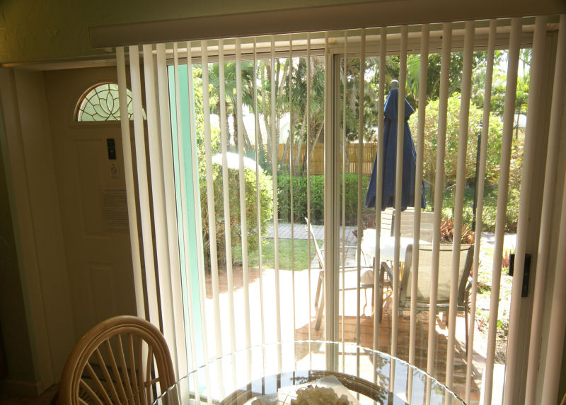 Room 104 Living room looking out to patio