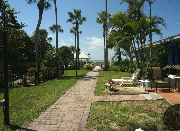 Room 107 patio view to Gulf