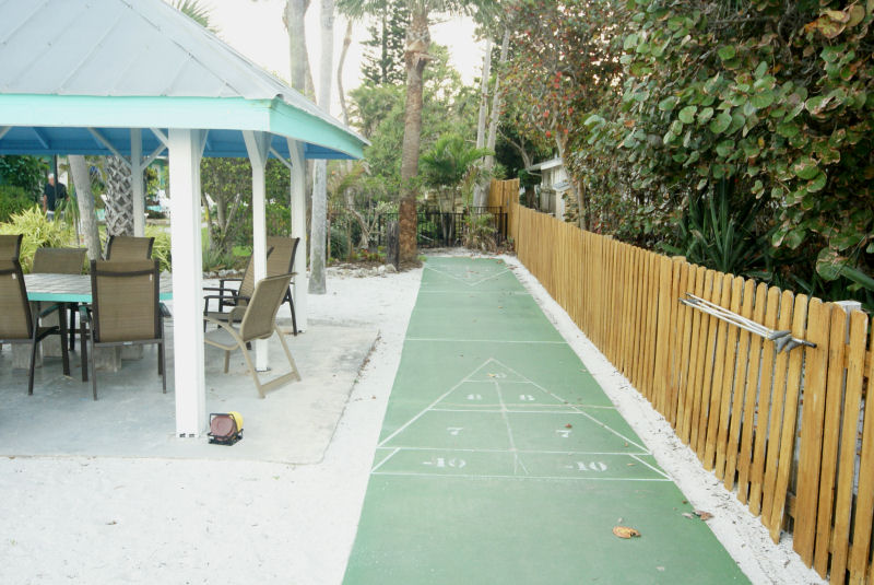 Cabana and Shuffleboard court