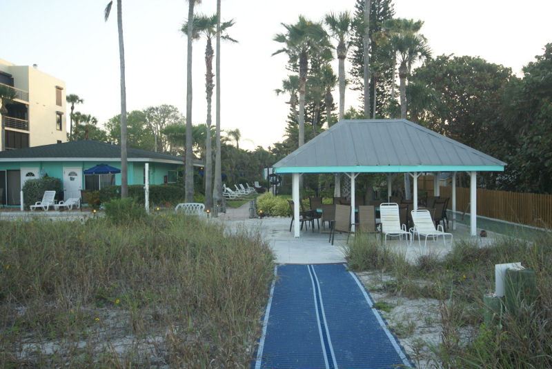 Walkway looking towards cabana and Sandpiper